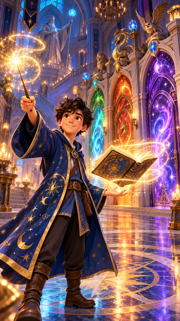 Élio, apprenti mage, devant les Portes de l'Infini