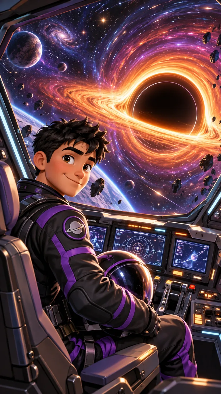 Ezra, 17 ans, astronaute face au trou noir