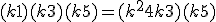 (k+1)(k+3)(k+5) = (k^2 + 4k + 3)(k + 5)