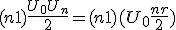 (n+1) \frac{U_0+U_n}{2}=(n+1) (U_0+\frac{nr}{2}  )