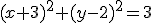(x+3)^2+(y-2)^2=3
