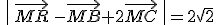 \,\%7C\,\vec{MR}\,-\vec{MB}+2\vec{MC}\,\%7C=2\sqrt{2}