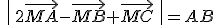 \,\%7C\,2\vec{MA}-\vec{MB}+\vec{MC}\,\,\%7C=AB