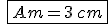 \,\fbox{Am=3\,cm}