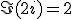 \Im(2i)=2