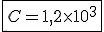 \fbox{C=1,2\times  10^3