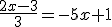 \frac{2x-3}{3}=-5x+1