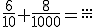 \frac{6}{10}+\frac{8}{1000}=\frac{...}{...}
