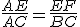 \frac{AE}{AC}=\frac{EF}{BC}