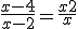 \frac{x-4}{x-2} = \frac{x+2}{x}