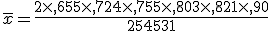 \overline{x}=\frac{2\times  ,65+5\times  ,72+4\times  ,75+5\times  ,80+3\times  ,82+1\times  ,90}{2+5+4+5+3+1}