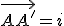 \vec{AA'}=i
