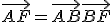\vec{AF} = \vec{AB}+\vec{BF}