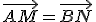 \vec{AM}=\vec{BN}