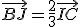 \vec{BJ} = \frac{2}{3}\vec{IC}