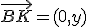 \vec{BK} = (0,y)