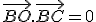 \vec{BO}.\vec{BC}=0