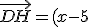 \vec{DH} = (x-5;y-10)