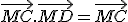 \vec{MC}.\vec{MD} = \vec{MC}