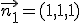 \vec{n_1} = (1,1,1)