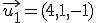 \vec{u_1} = (4,1,-1)