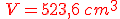 {\color{DarkRed}\,V=523,6\,cm^3}
