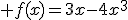  f(x)=3x-4x^3