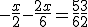 -\frac{x}{2} - \frac{2x}{6} = \frac{5}{6} + \frac{3}{2}
