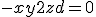 -x+y+2z+d = 0
