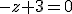 5x + y -z+3=0
