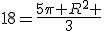 18=\frac{5\pi R^2 }{3}