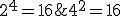 2^4=16 \geq 4^2=16