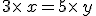 3\times x=5\times y