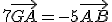 7\vec{GA}=-5\vec{AB}