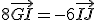 8\vec{GI}=-6\vec{IJ}