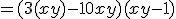 = (3(x+y) - 10xy) (x+y - 1)