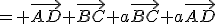 = \vec{AD}+\vec{BC}+a\vec{BC}+a\vec{AD}