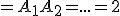 A_0A_1 =A_1A_2=...=2;
