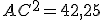 AC^2=42,25