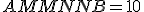 AM + MN + NB = 10