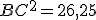 BC^2=26,25