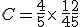 C=\frac{4}{5}\times  \,\frac{1}{4}+\frac{2}{5}