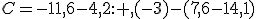 C=-11,6-4,2: ,(-3)-(7,6-14,1)