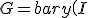 G=bary  {\(I;2),(J;6)  \}