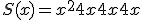 S(x) = x^2 + 4x + 4x + 4x