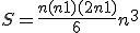 S = \frac{n(n+1)(2n+1)}{6} + n^3