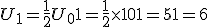 U_{1}=\frac{1}{2}U_0+1=\frac{1}{2} \times   10+1=5+1=6