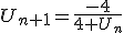 U_{n+1}=\frac{-4}{4+U_n}