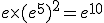 e\times  (e^5)^2=e^{10}