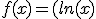 f(x)=(ln(x) -1)(3 -ln(x))